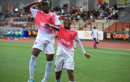 Des joueurs du Racing Club d'Abidjan