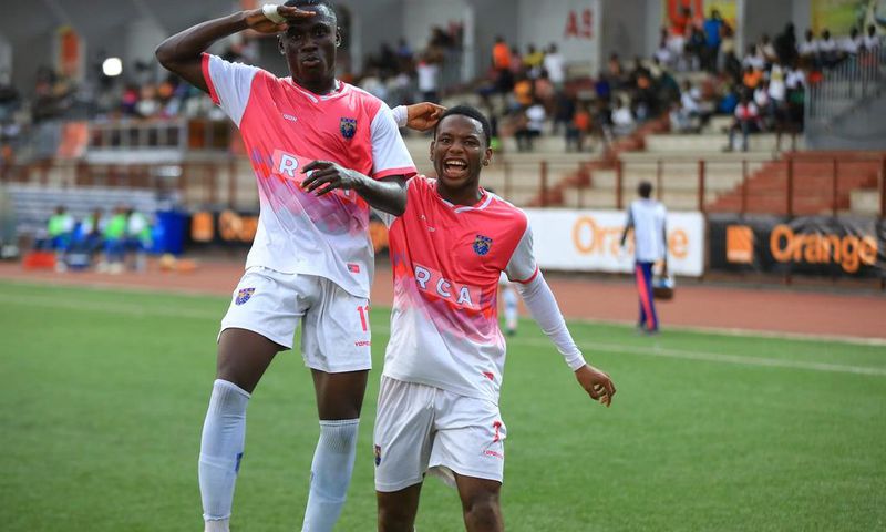 Des joueurs du Racing Club d'Abidjan