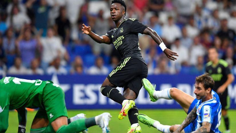 Vinicius a marqué le premier but de la rencontre à la 12 ème minute