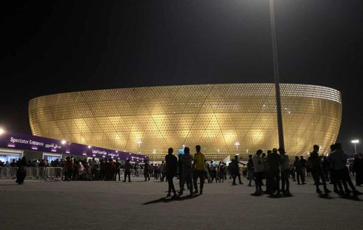 Le stade de Lusail  accueillera la finale de la Coupe du monde de football, au Qatar, le 18 décembre 2022