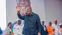 Alassane Ouattara à la cérémonie d'investiture