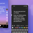 TikTok offre la possibilité d'envoyer des messages écrits