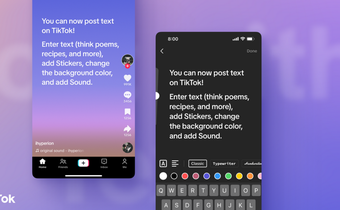 TikTok offre la possibilité d'envoyer des messages écrits
