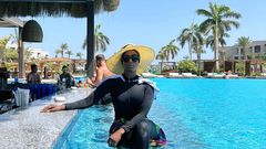 Konnie toure dans son burkini