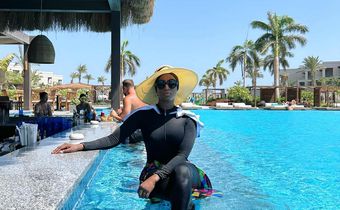 Konnie toure dans son burkini