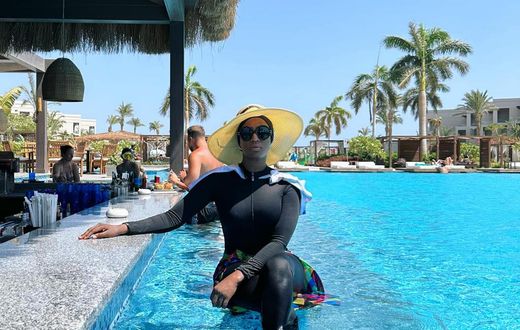 Konnie toure dans son burkini