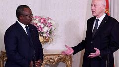 Kaïs Saïed, président tunisien et Um; le président de la CEDEAO Umaro Sissoco Embaló