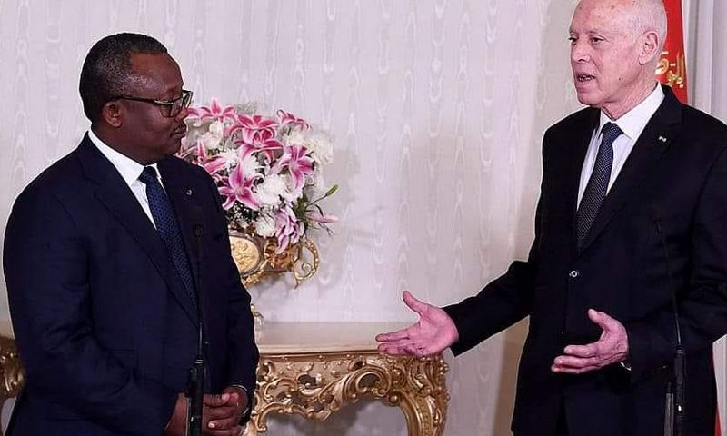 Kaïs Saïed, président tunisien et Um; le président de la CEDEAO Umaro Sissoco Embaló