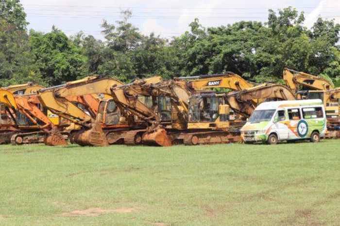 Un échantillon du matériels saisis par le GS-LOI