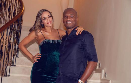 Didier Drogba et Gabrielle Lemaire