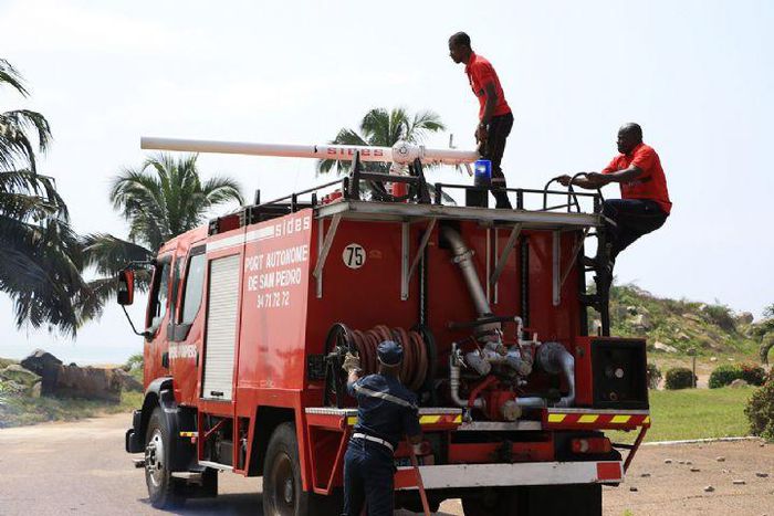 Les pompiers en Côte d'Ivoire