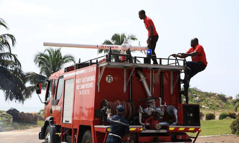 Les pompiers en Côte d'Ivoire