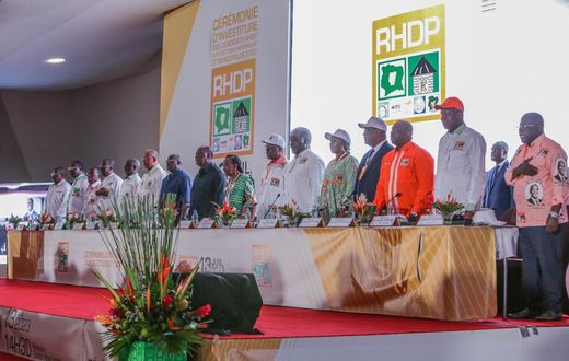 Cérémonie d'investiture des candidats RHDP pour les élections locales 2023