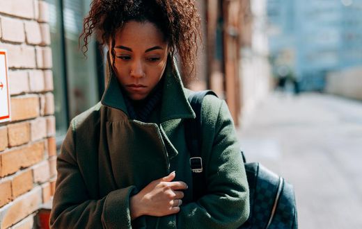Une personne anxieuse