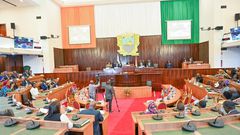 Une session de travail à l'Assemblée nationale