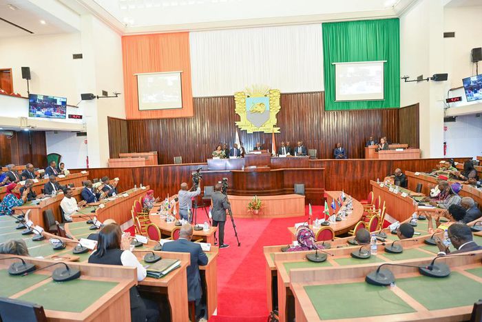 Une session de travail à l'Assemblée nationale