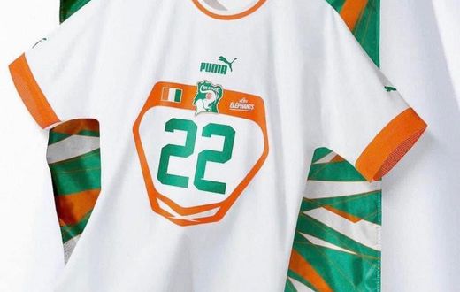 Maillot extérieur de l'équipe nationale ivoirienne