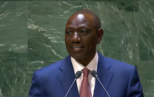 President William Ruto speaking at the United Nations General Assembly (UNGA), New York, USA.