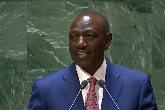 President William Ruto speaking at the United Nations General Assembly (UNGA), New York, USA.