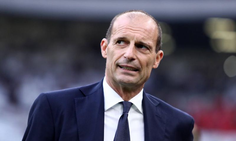 Massimiliano Allegri, head coach of Juventus Fc looks on during the Serie A football match beetween Ac Milan and Juventus Fc at Stadio Giuseppe Meazza on October 8, 2022, in Milan