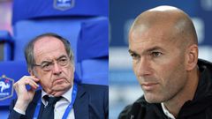 Le Graët et Zinedine Zidane