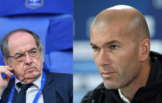 Le Graët et Zinedine Zidane