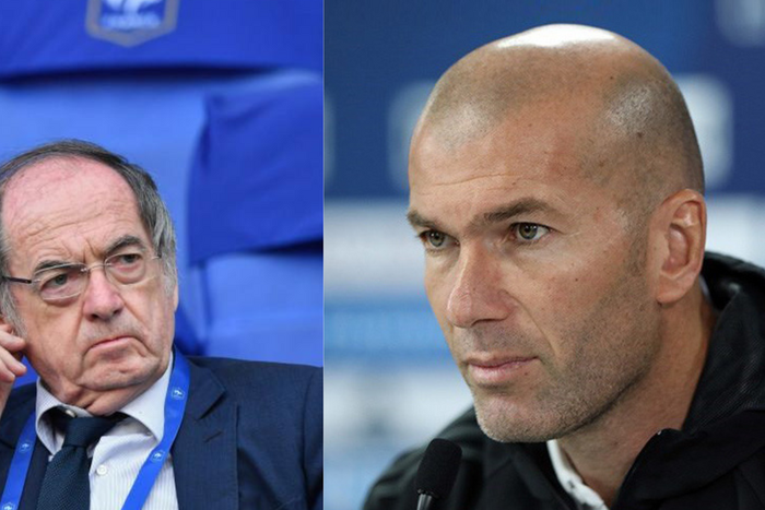 Le Graët et Zinedine Zidane