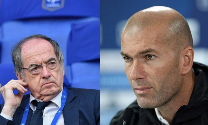 Le Graët et Zinedine Zidane
