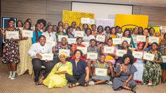 Les participantes avec leurs attestations