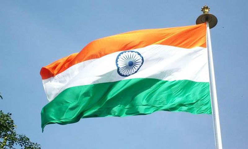 The Indian flag