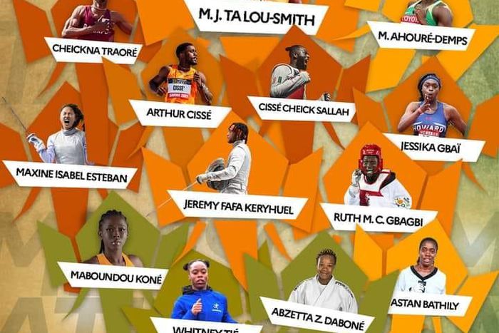Les athlètes ivoiriens aux J.O de Paris 2024