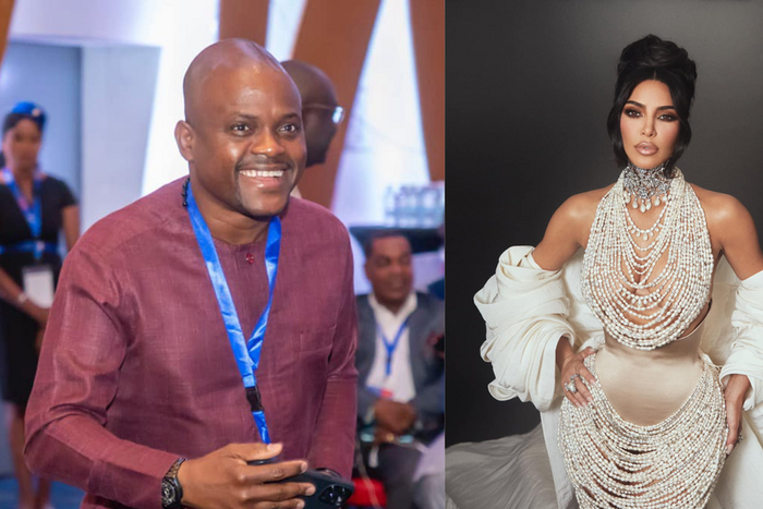 Fabrice Sawegnon et Kim Kardashian