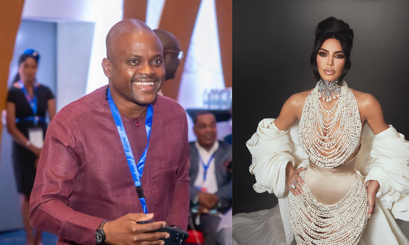 Fabrice Sawegnon et Kim Kardashian