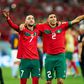 Morocco's Hakim Ziyech and Achraf Hakimi.Getty/Quality Sport Images
