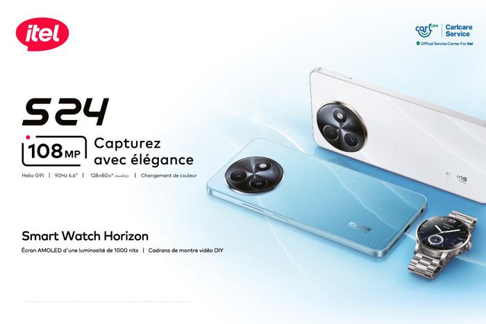 Technologie : le S24 d’itel, 1er téléphone doté d'un appareil photo HD (108 MP) est là
