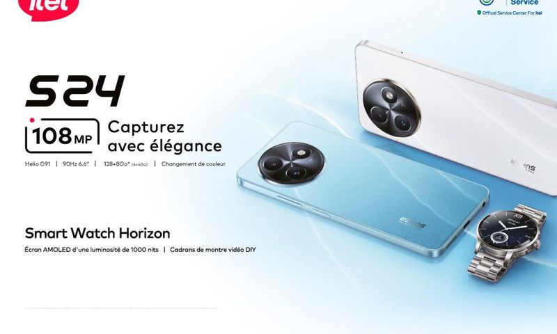 Technologie : le S24 d’itel, 1er téléphone doté d'un appareil photo HD (108 MP) est là