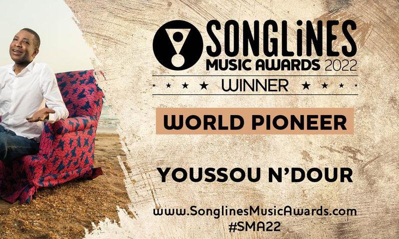 Youssou Ndour, lauréat du World Pioneer Award 2022 / Songlines.
