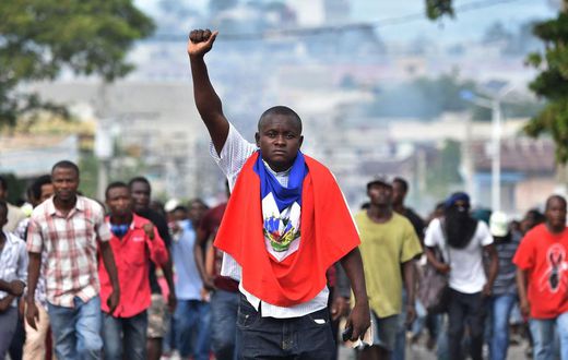 Le peuple haïtien qui revendique