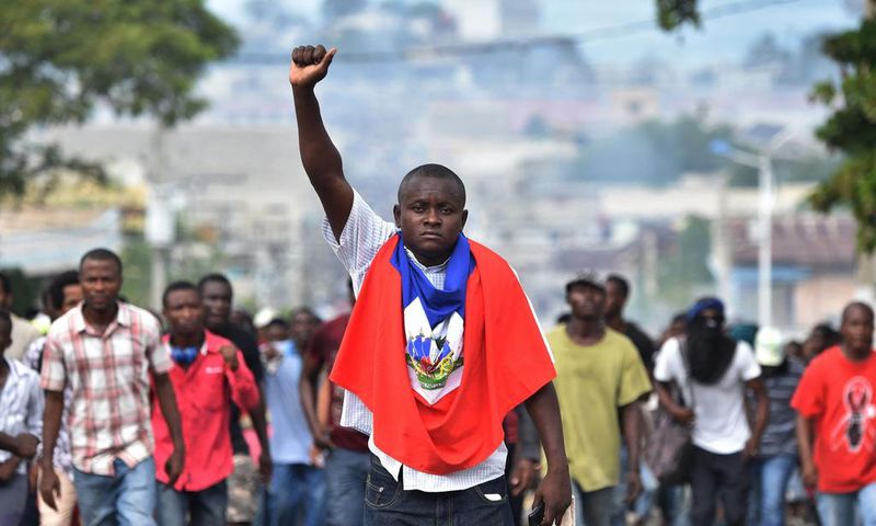 Le peuple haïtien qui revendique