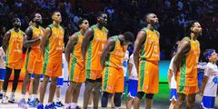 Des joueurs de l'équipe nationale de basket-ball