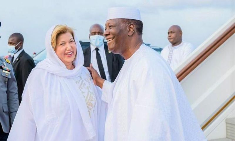 Pr Alassane Ouattara et la première dame - Ramadan