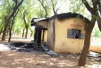 Le poste de sécurité où a été tuée Deborah/ OLU AKINRELE / AP