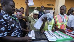 Bureau de vote au Nigeria