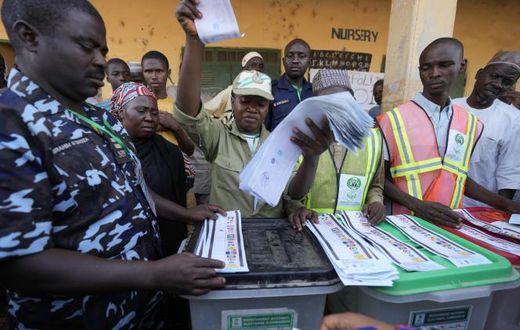 Bureau de vote au Nigeria