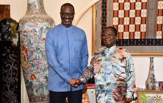 Tidjane Thiam et Bédié