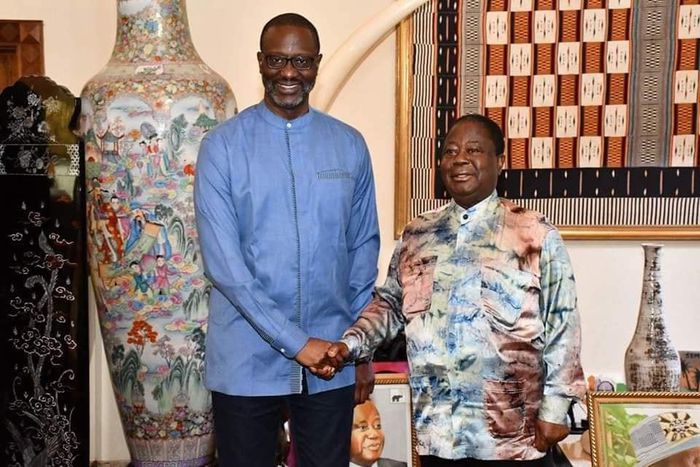 Tidjane Thiam et Bédié