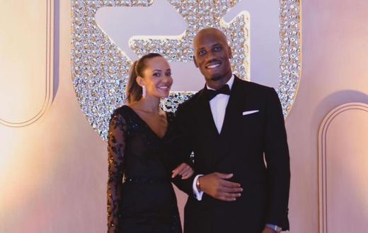 Didier Drogba et Gabrielle Lemaire