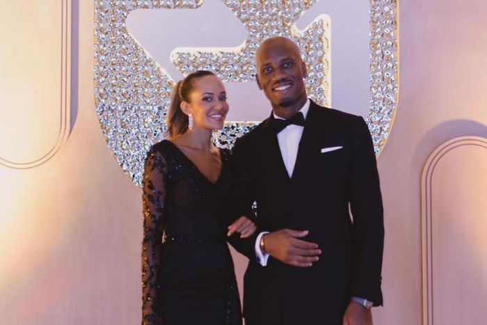 Didier Drogba et Gabrielle Lemaire