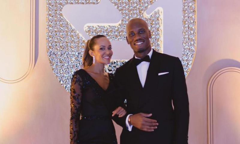 Didier Drogba et Gabrielle Lemaire