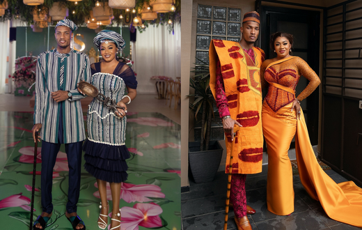 Voici les tenues de mariage traditionnelle du footballeur ivoirien Deli Simon